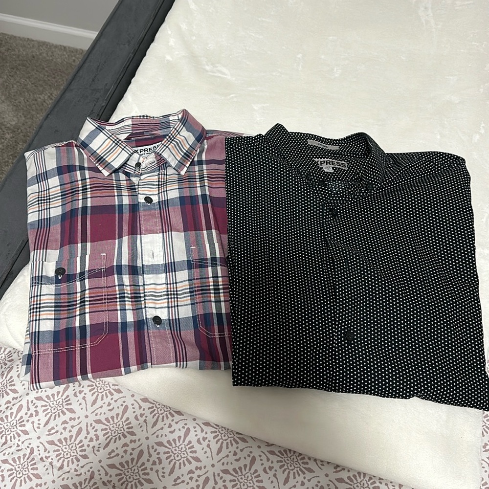 Express short sleeve button up bundle